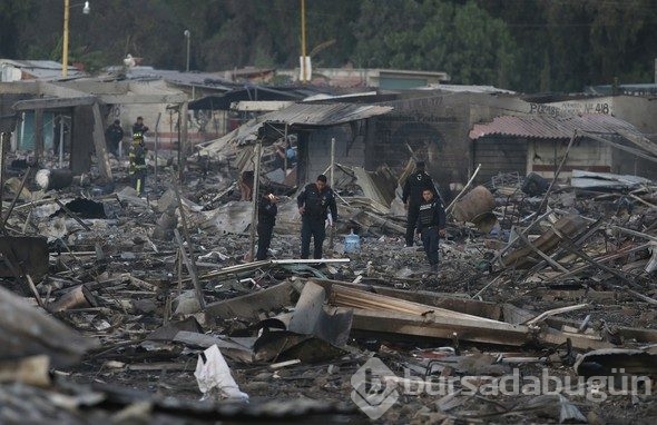 Meksika'da 'havai fişek' faciasından görüntüler