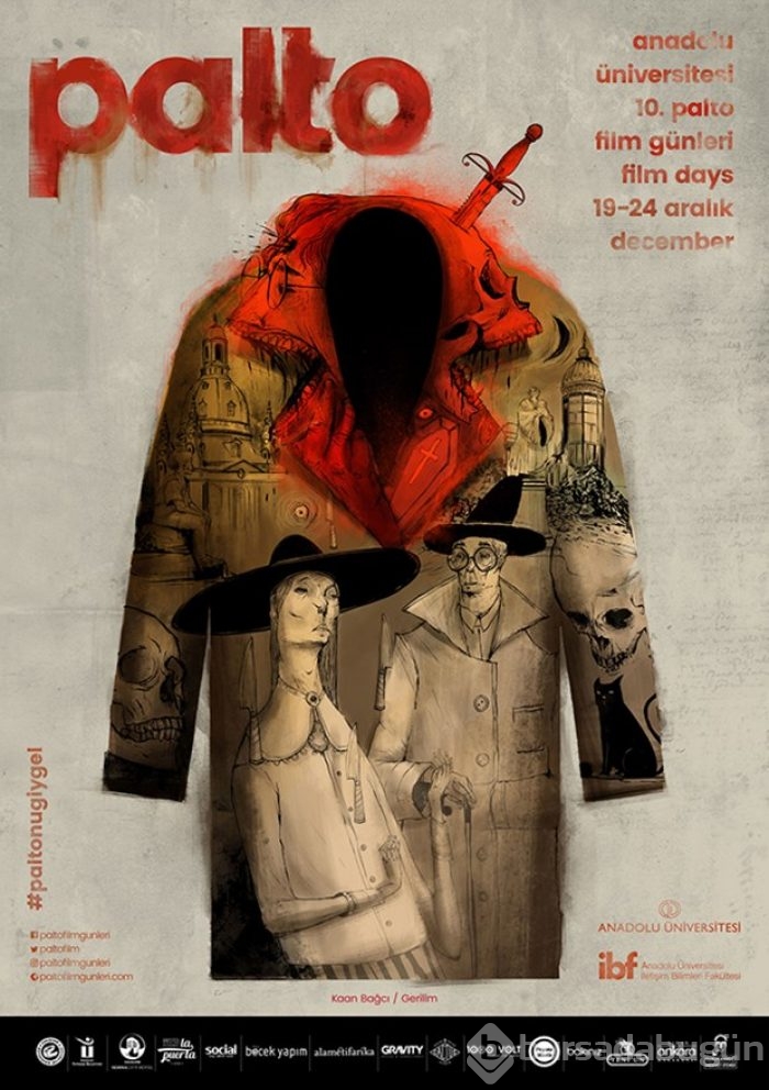 10. Palto Film Günleri için illüstratörlerden 10 palto afişi