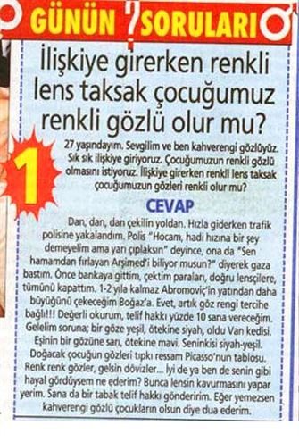 Haydar Dümen'e sorulan ilginç sorular ve cevapları