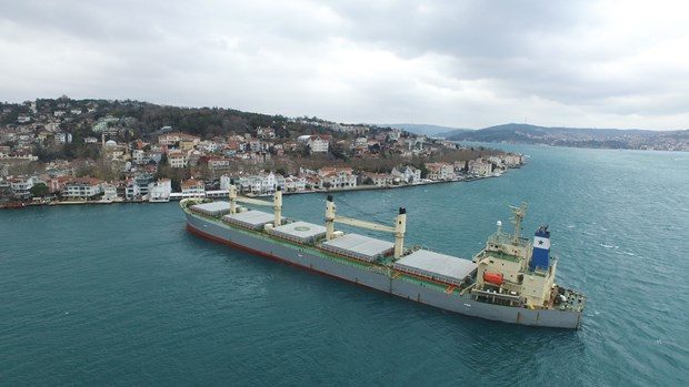 Boğazdaki tehlikeye kuş bakışı
