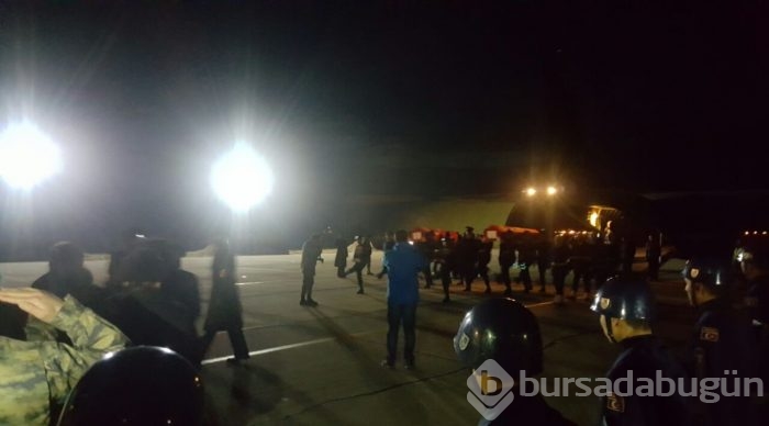 Şehitlerimiz Bursa'ya getirildi