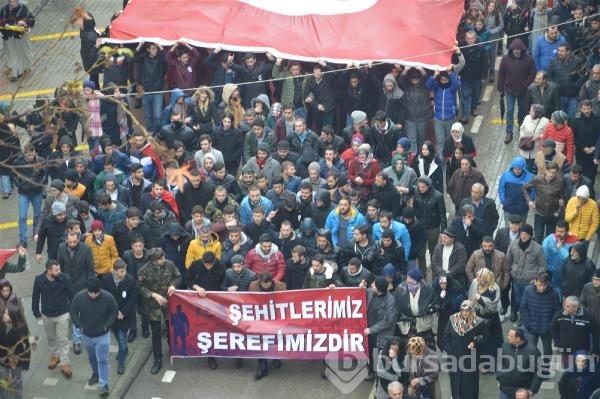 Bursalı Şehit Binbaşı Bülent Albayrak'ı binler uğurladı