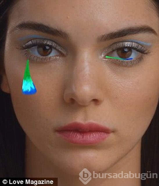 Kendall Jenner neredeyse çırılçıplak