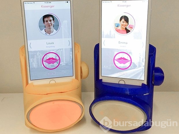 Telefon üzerinden öpüşmek artık mümkün