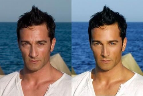 Photoshop'tan önce ve sonra