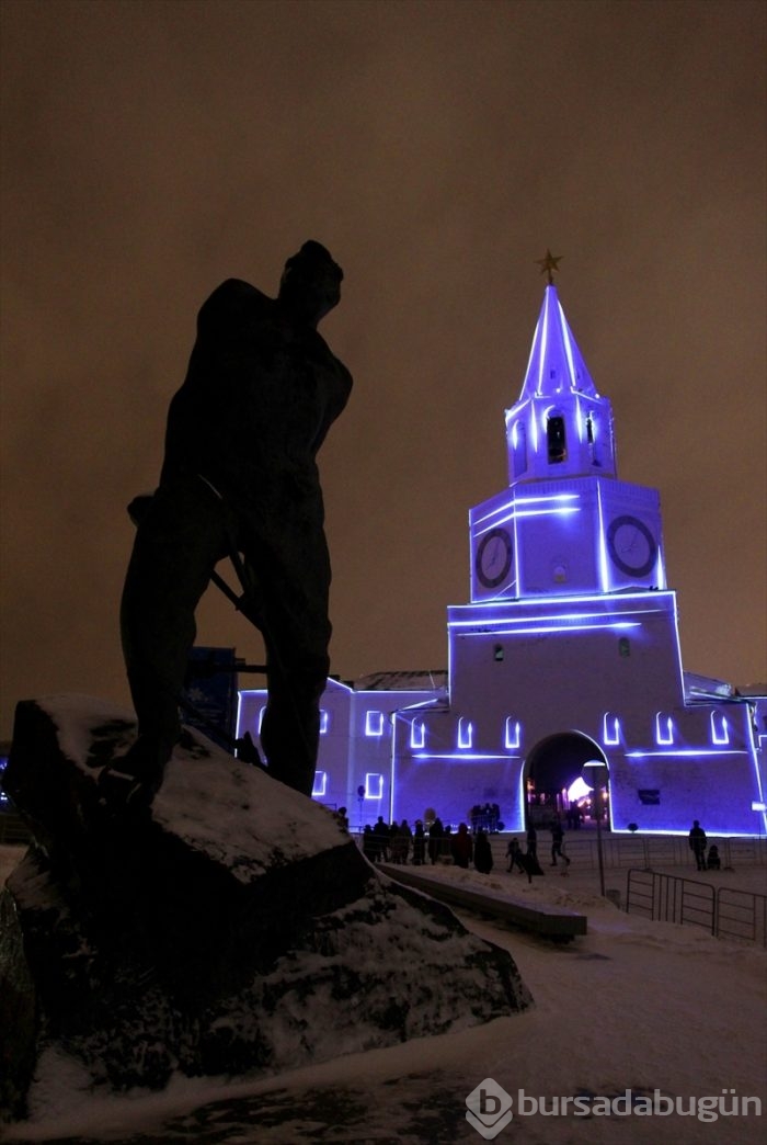 Kremlin'de nefes kesen 3D ışık şovu