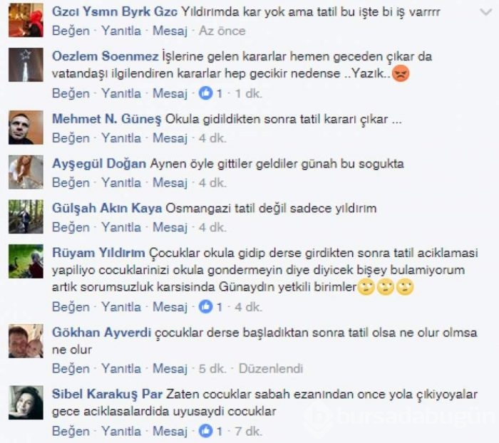 Bursa'da kar yağışı etkisini sürdürüyor