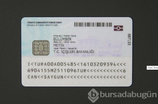 Yeni çipli kimlik kartı başvuruları 2 Ocak'ta başlıyor