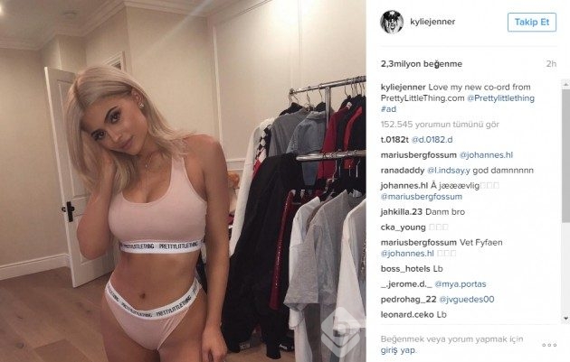 Kylie Jenner ve 2016 yılının en cesur 15 Instagram paylaşımı