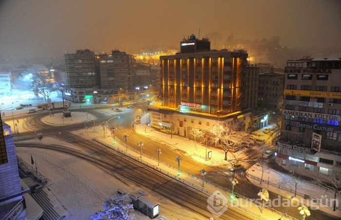 Kar Bursa'ya çok yakıştı 