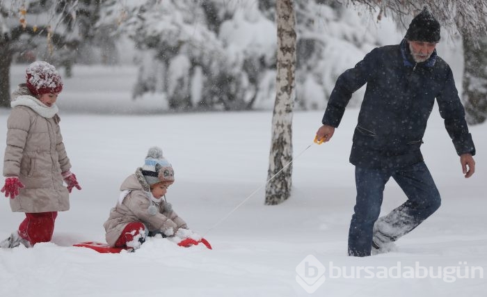 Kar Bursa'ya çok yakıştı 