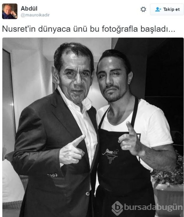 Nusret sosyal medyayı coşturdu