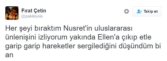 Nusret sosyal medyayı coşturdu