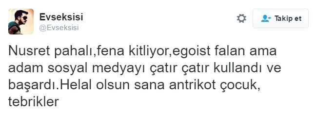 Nusret sosyal medyayı coşturdu