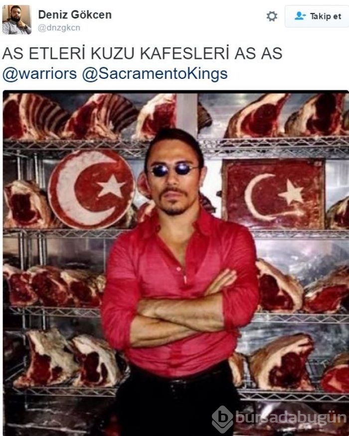 Nusret sosyal medyayı coşturdu