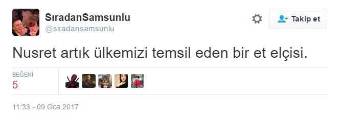 Nusret sosyal medyayı coşturdu
