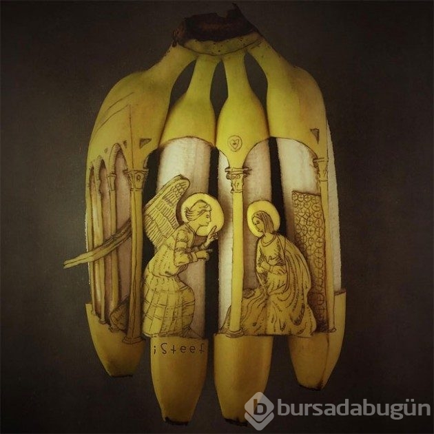 Sıradan muzlardan tuhaf sanat eserlerleri