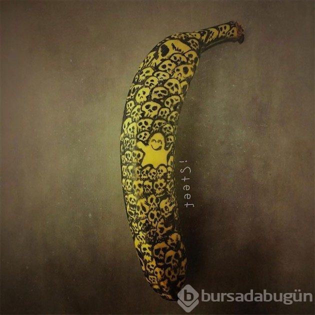 Sıradan muzlardan tuhaf sanat eserlerleri