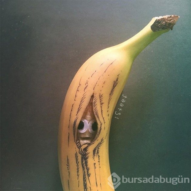Sıradan muzlardan tuhaf sanat eserlerleri