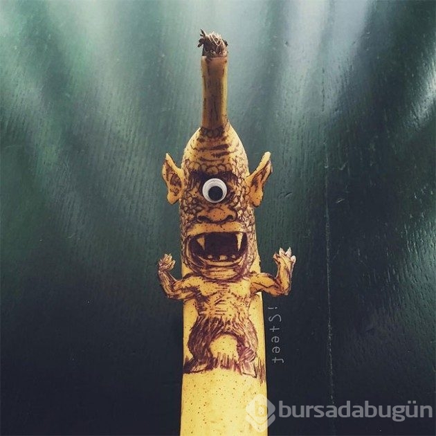 Sıradan muzlardan tuhaf sanat eserlerleri