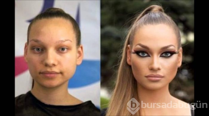 Makyajla evrim geçiren kadınlar