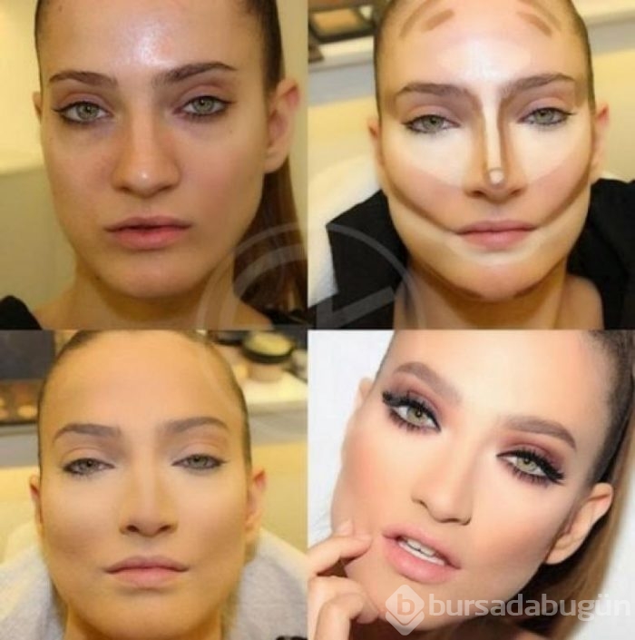 Makyajla evrim geçiren kadınlar