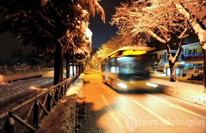 Bursa'da kartpostallık kar manzaraları