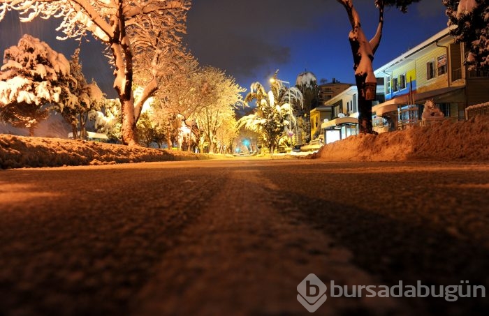 Bursa'da kartpostallık kar manzaraları