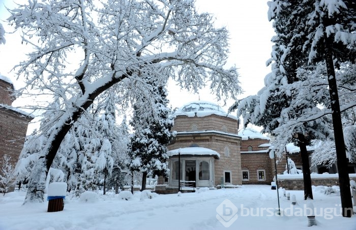 Bursa'da kartpostallık kar manzaraları