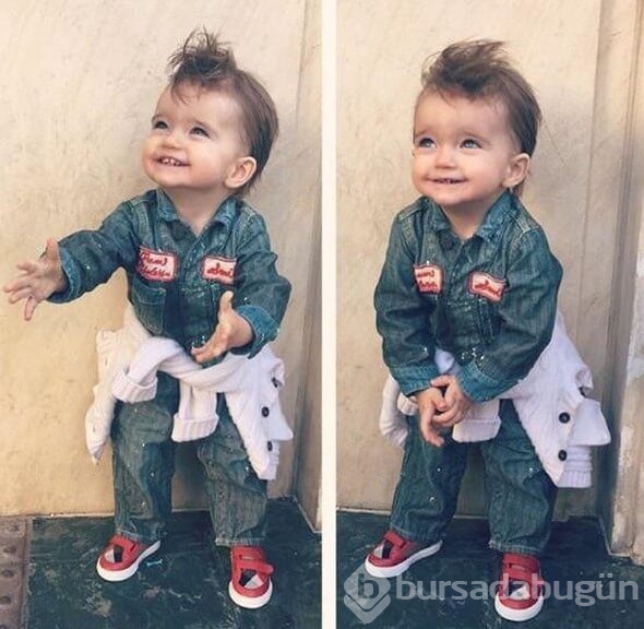 Sneijder'in oğlu tam bir stil ikonu!