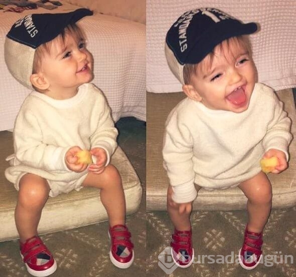 Sneijder'in oğlu tam bir stil ikonu!