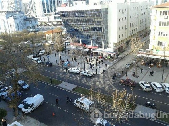 Gaziantep Emniyet Müdürlüğü önünde çatışma