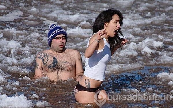 Soğuk havaya aldırmadılar