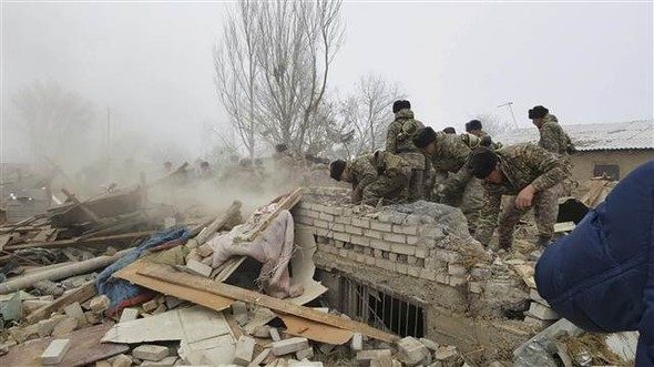 Türk kargo uçağı Bişkek'te düştü!