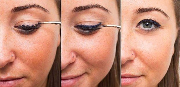 Kolay eyeliner çekmek için 22 ilginç taktik