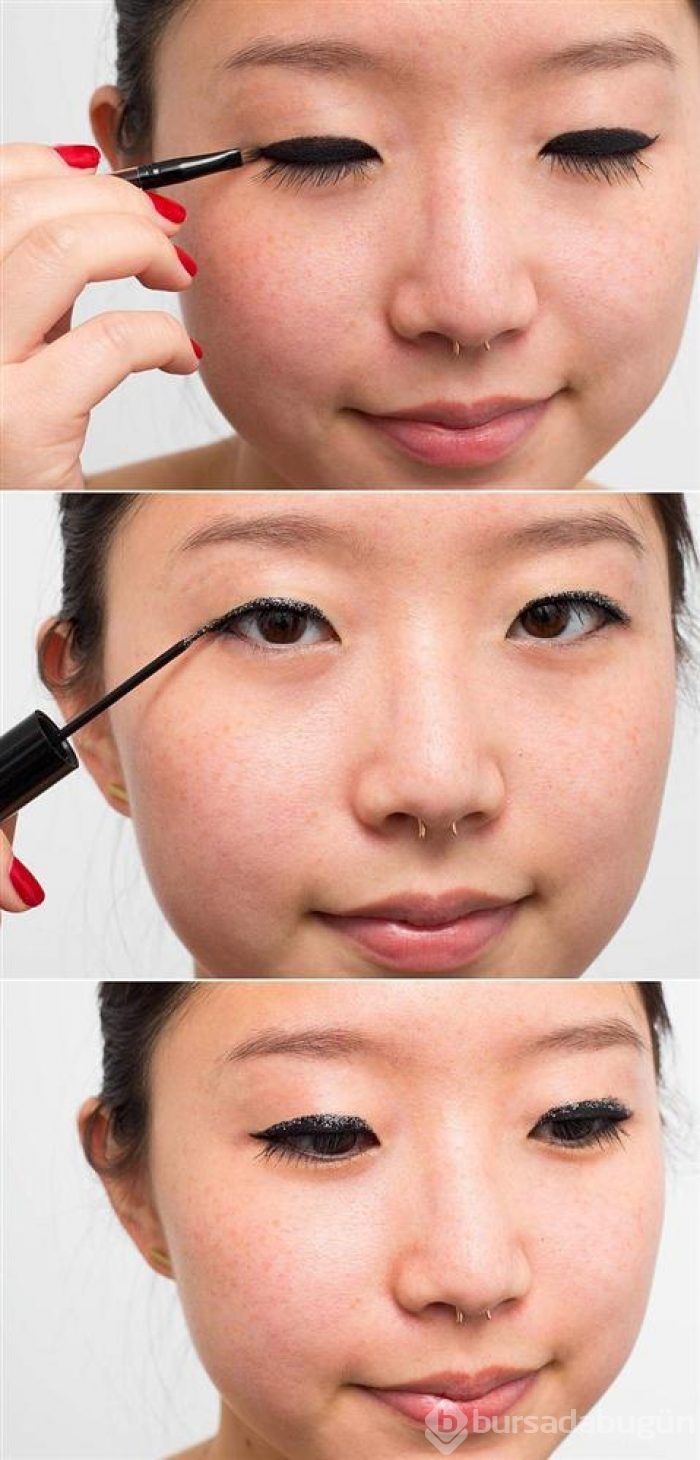 Kolay eyeliner çekmek için 22 ilginç taktik