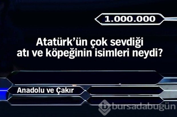 1 milyonluk 11 final sorusu