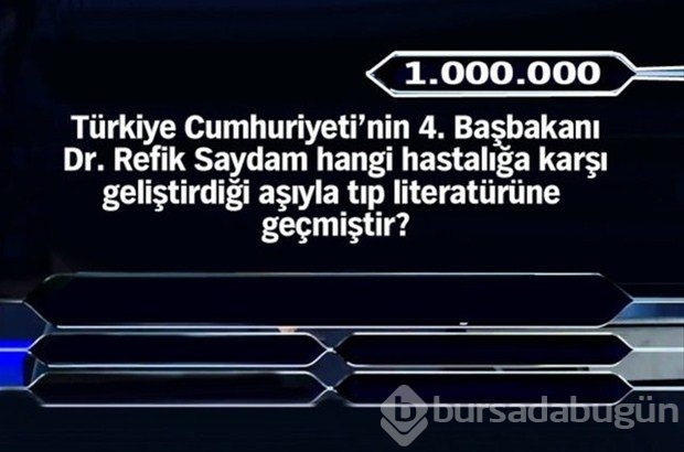 1 milyonluk 11 final sorusu