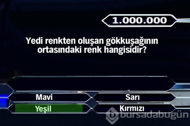 1 milyonluk 11 final sorusu