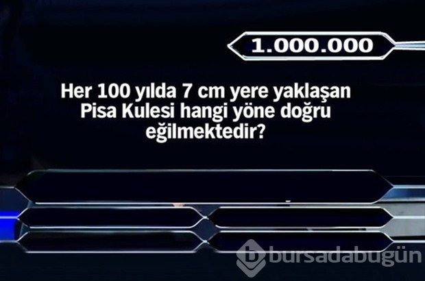 1 milyonluk 11 final sorusu
