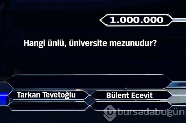 1 milyonluk 11 final sorusu