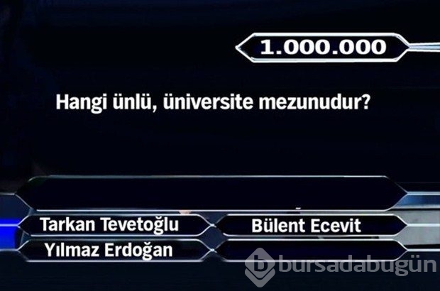 1 milyonluk 11 final sorusu