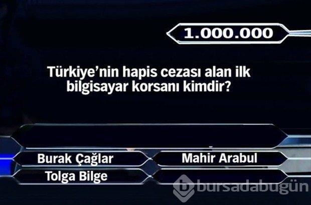 1 milyonluk 11 final sorusu