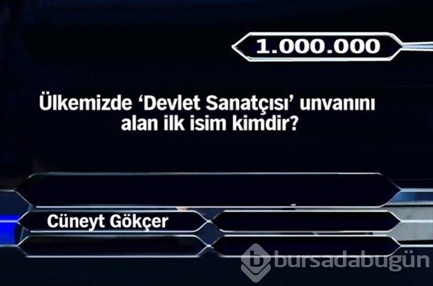 1 milyonluk 11 final sorusu