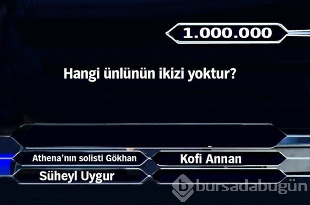 1 milyonluk 11 final sorusu