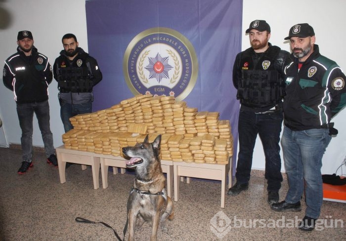 Bursa'da 162 kilo eroin ele geçirildi
