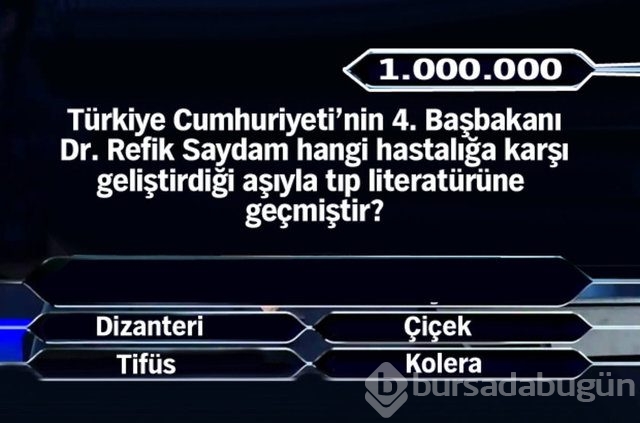 Kim Milyoner Olmak İster'in milyonluk soruları!