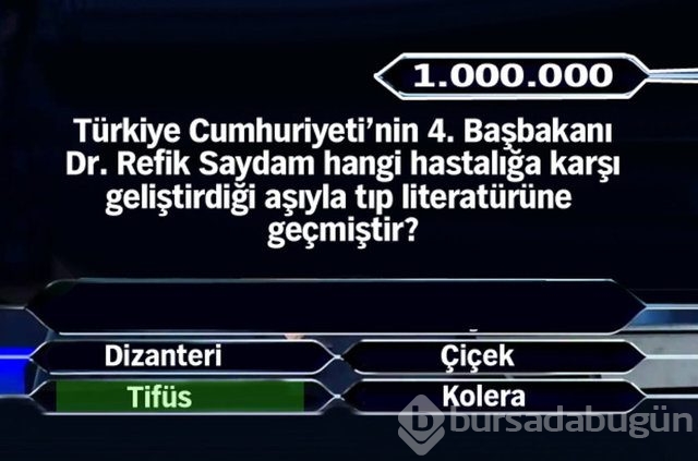 Kim Milyoner Olmak İster'in milyonluk soruları!