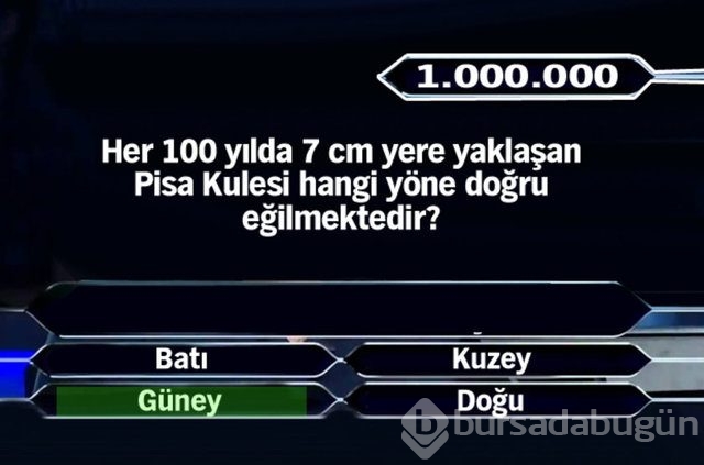 Kim Milyoner Olmak İster'in milyonluk soruları!