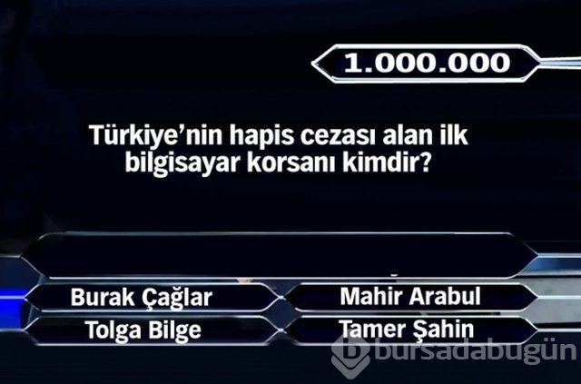 Kim Milyoner Olmak İster'in milyonluk soruları!